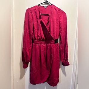 XOXO Fuchsia Long Sleeve Dress